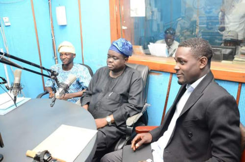Dean, Student Affairs Division, Unilag, Prof Tunde Babawale and Solomon, Founder, Drum Network Africa