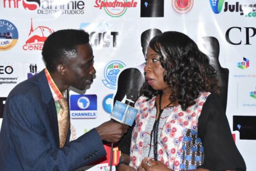 Doris Akpovwa fields questions from Press