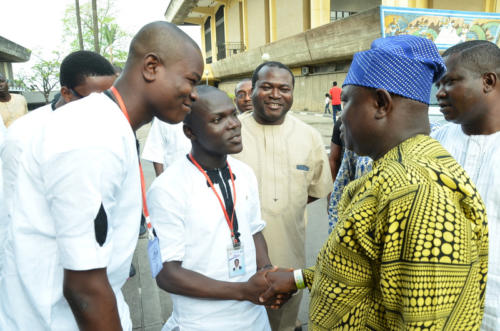 Prince Joshua(PeeJay) officially meets His Excellency, Mr Akinwunmi Ambode, the Governor of Lagos